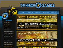 Tablet Screenshot of bunkergames.net